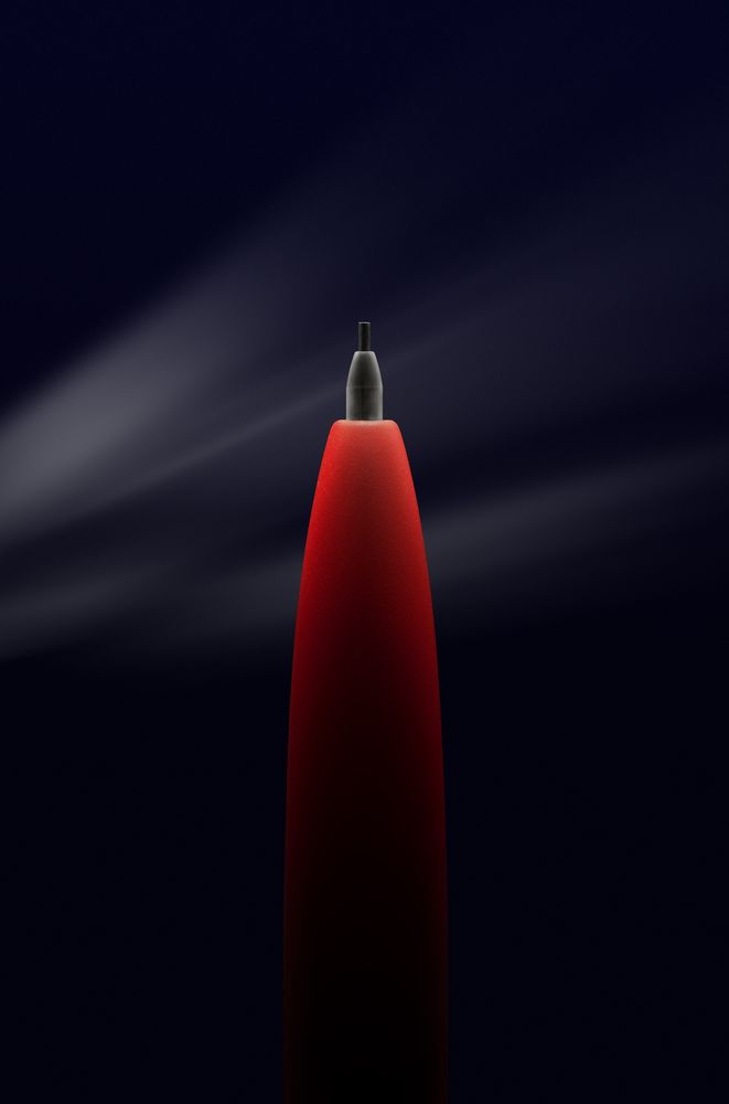 Карандаш механический Prodir DS8 MRR-C Soft Touch, красный-2