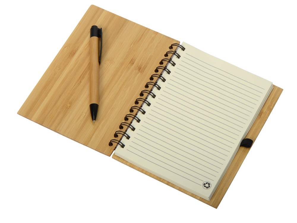 Блокнот Bamboo tree с ручкой-1