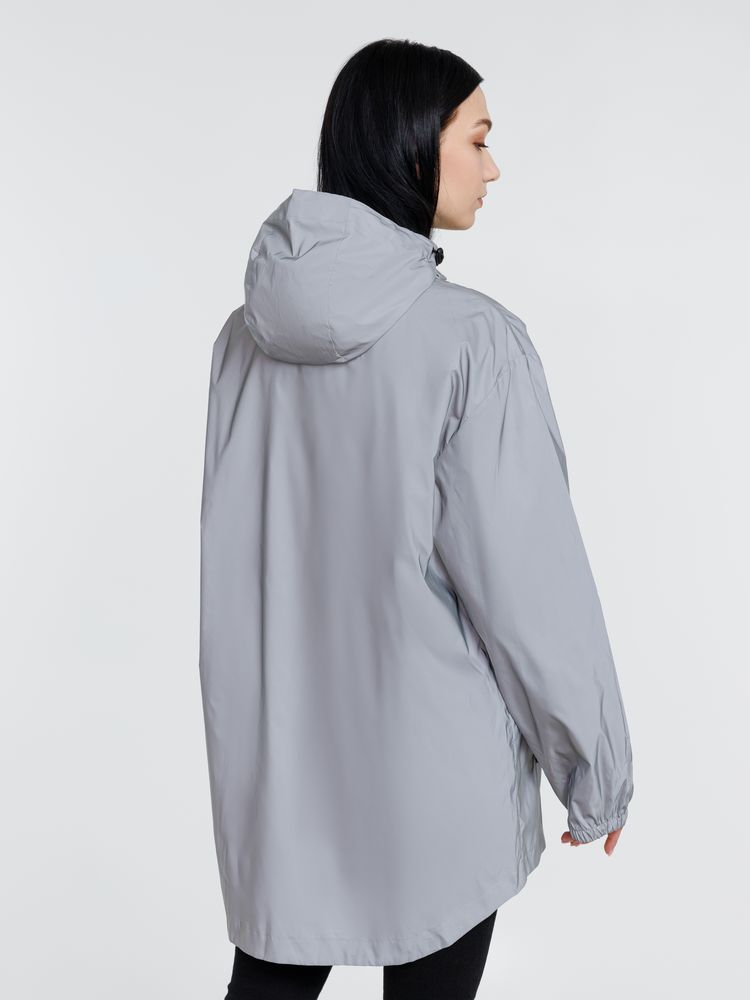 Парка Manifest из светоотражающей ткани, серая-10