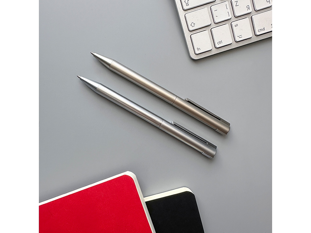 Ручка металлическая шариковая Bergamo, шампань-5