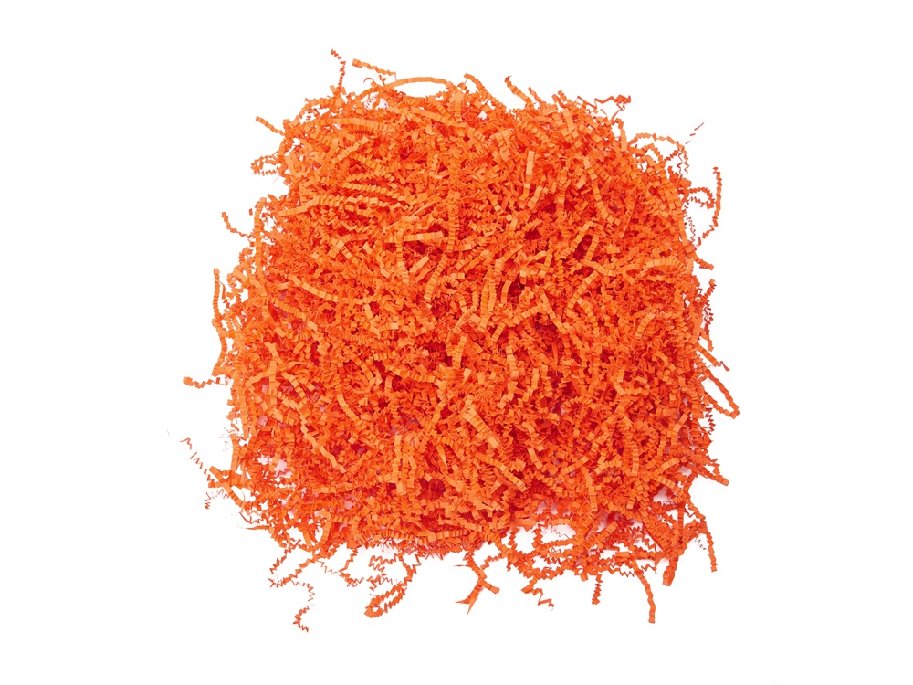 Бумажный наполнитель, 50 г.,оранжевый-0