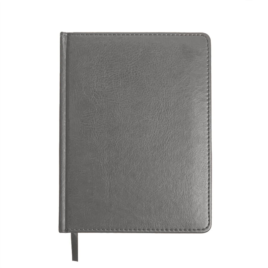 Ежедневник недатированный Joy, формат А5, в линейку, темно-серый-1