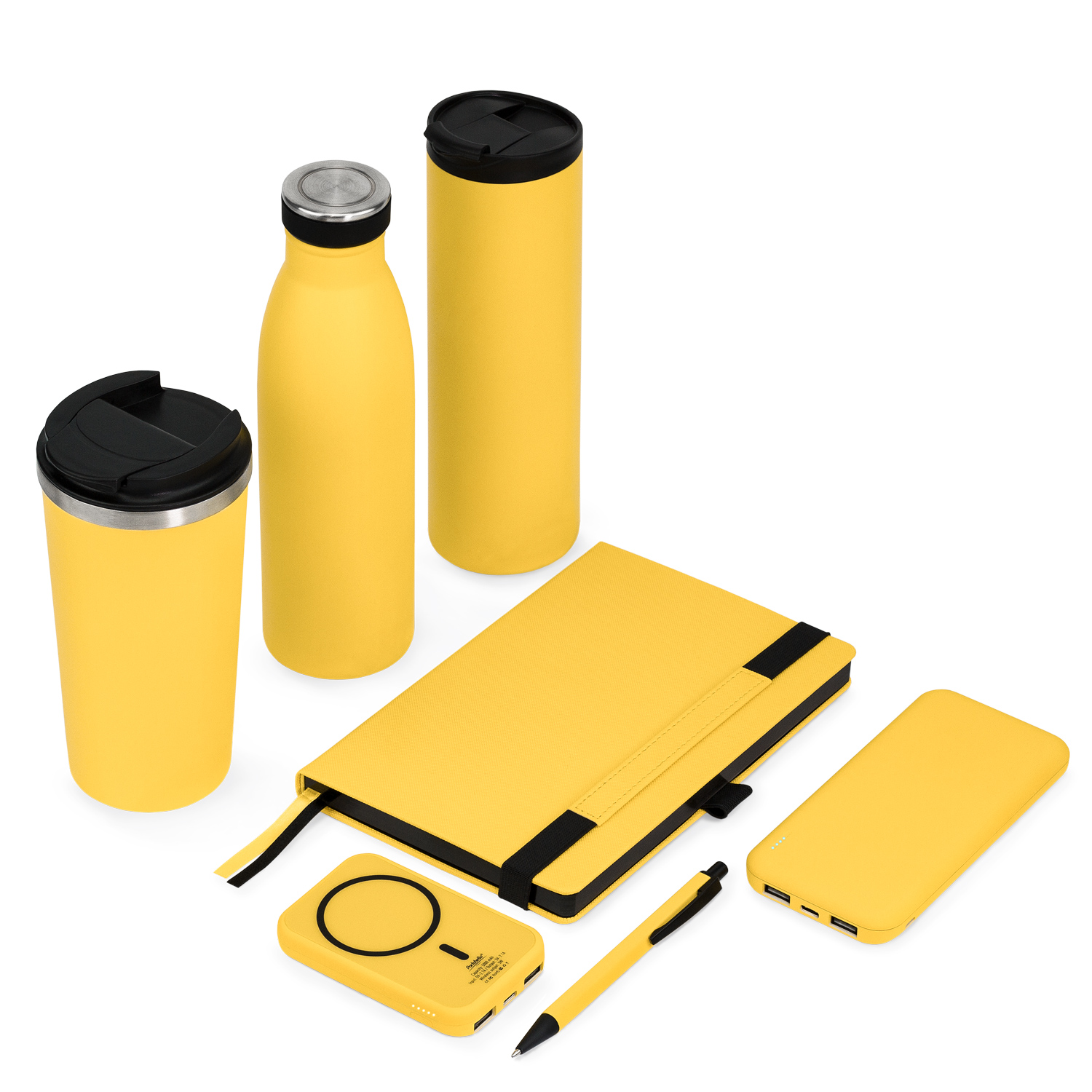 Внешний аккумулятор с подсветкой Люче (Luce) Lemoni 10000 mAh, желтый-13