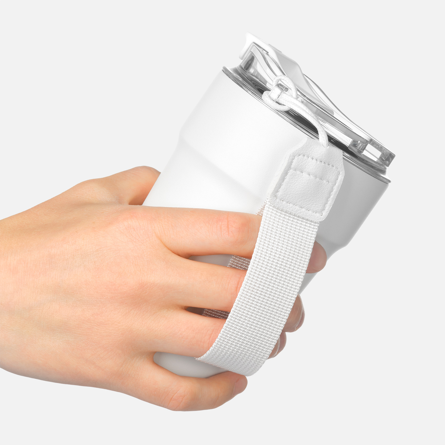 Термокружка вакуумная Monaco, белая-8