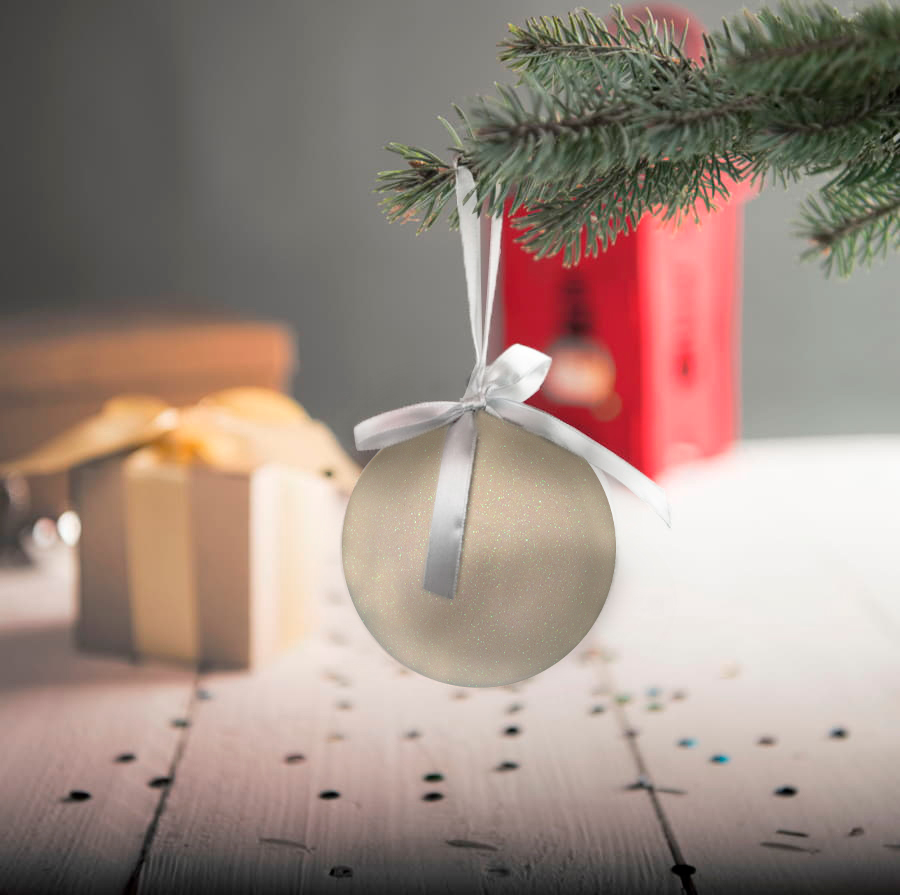 Елочное украшение ПРАЗДНИК, белый-3