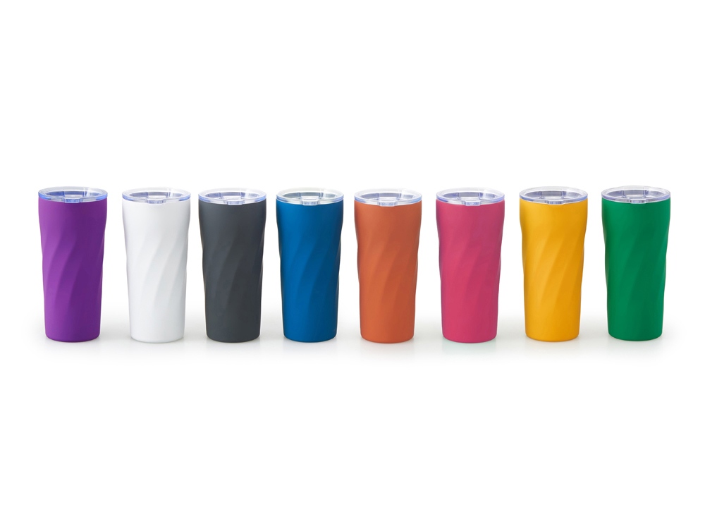 Подарочный набор FAMILY с термосом и термокружкой, желтый-4