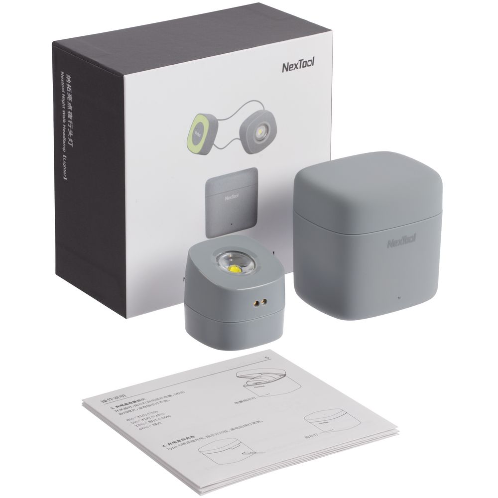 Налобный фонарь Night Walk Headlamp, серый-2