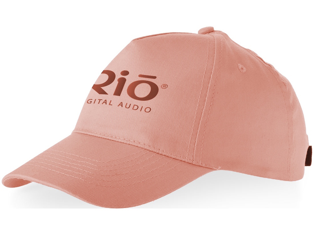 Бейсболка Memphis 5-ти панельная 165 гр, лососевый-6