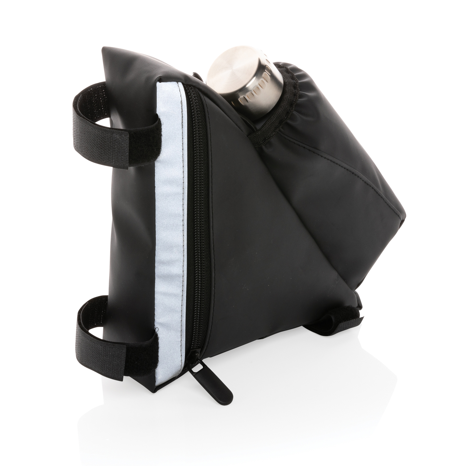 Велосипедная сумка со светоотражающей вставкой и держателем для бутылок-1