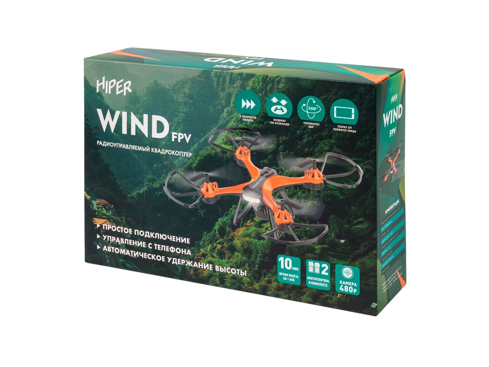 Радиоуправляемый квадрокоптер HIPER WIND FPV-7