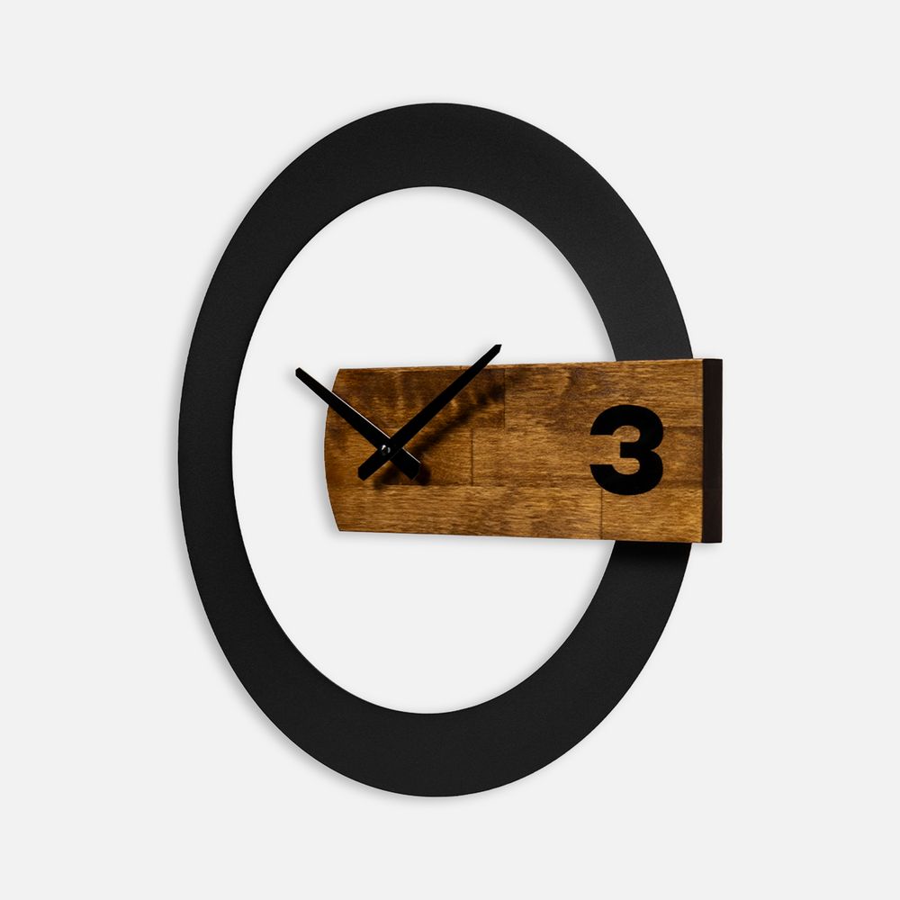 Часы TimeLord, черные с коричневым-1