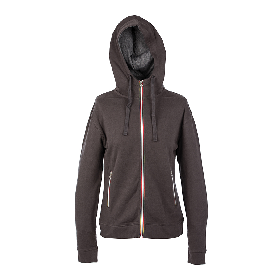 Толстовка худи на молнии с начесом LAS VEGAS LADY 280, темно-серый-0