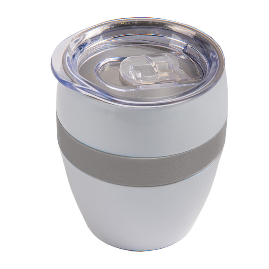 Термокружка LINE, белый, серый-6