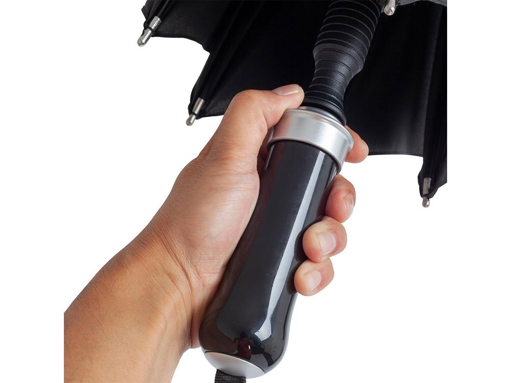 Зонт-трость 7875 RingOpener® полуавтомат, черный-7