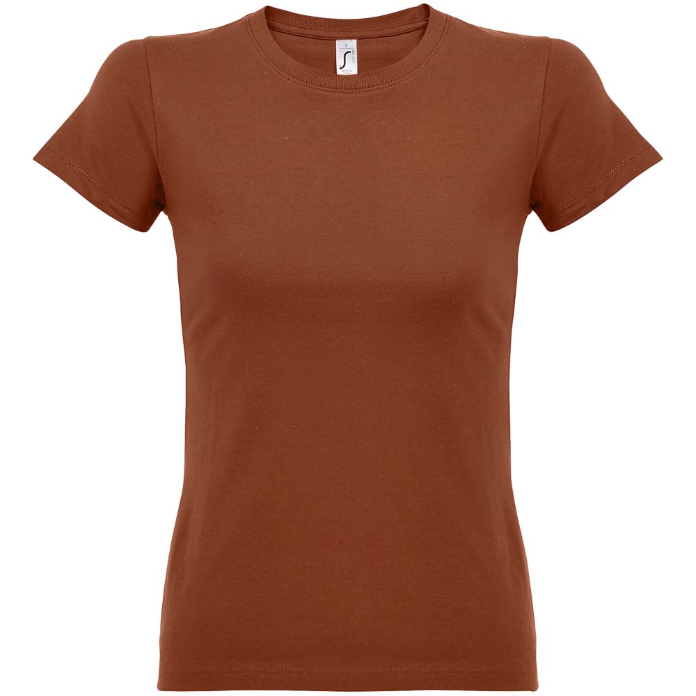 Футболка женская Imperial Women 190, коричневая (терракотовая)-1