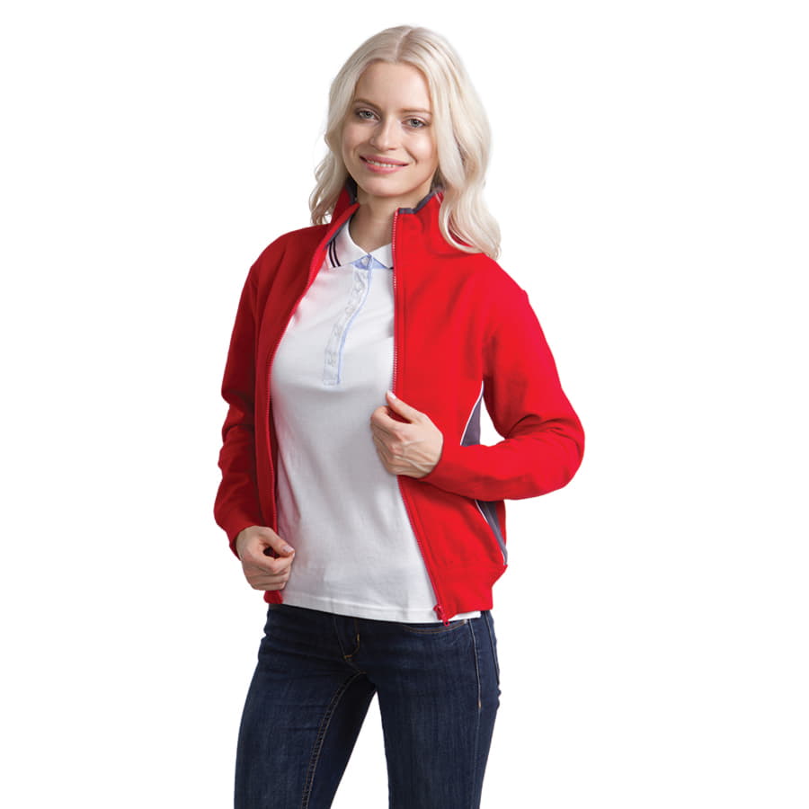 Толстовка женская MESSINA 280, синий, белый-1