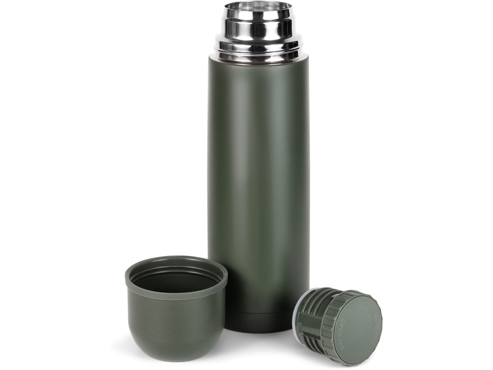 Термос Relaxika 101 (0,75 литра), хаки (без лого)-5