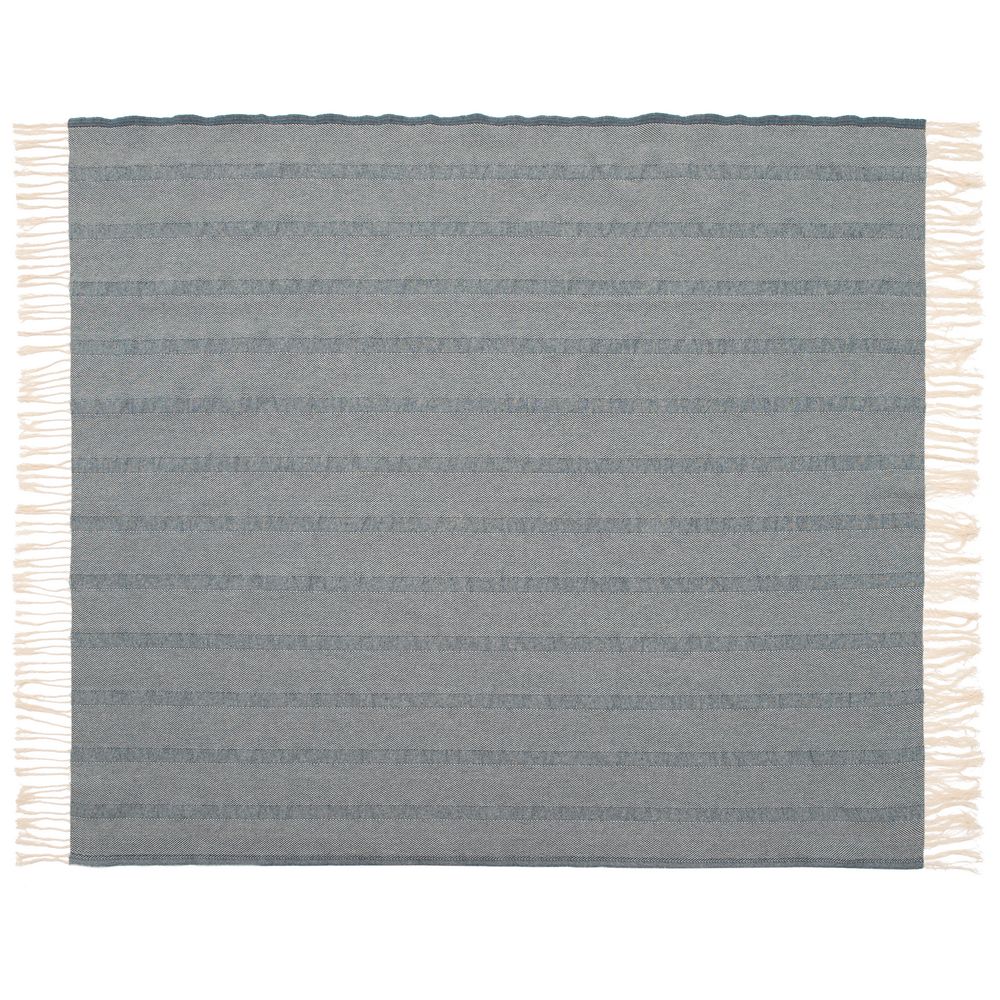 Плед «Сенеж», серо-синий-3