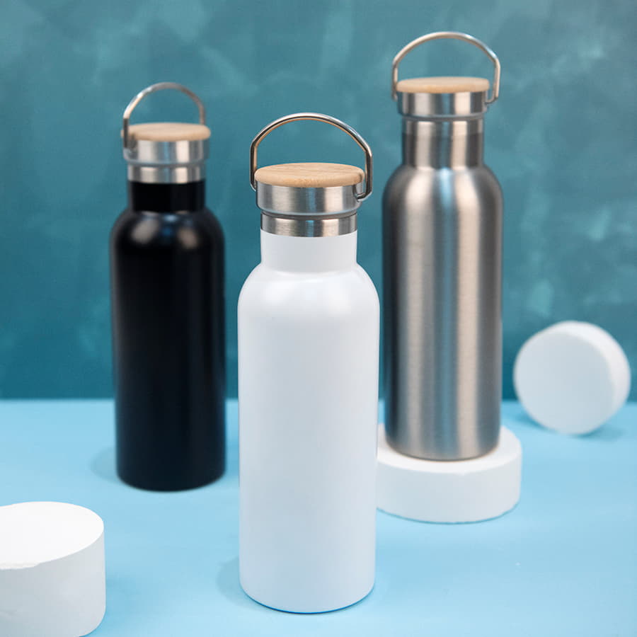 Бутылка для воды DISTILLER, 500мл, серебристый-6