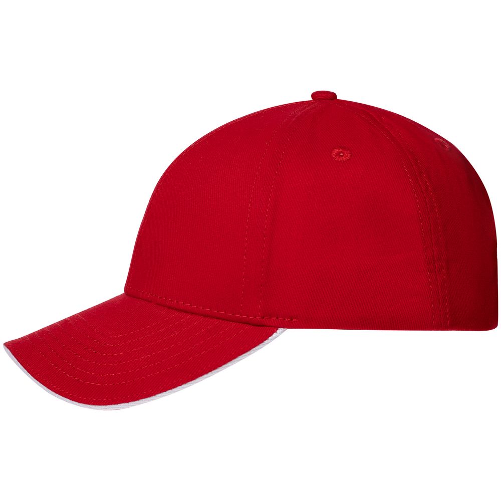 Бейсболка Spiker, красная с белым-2