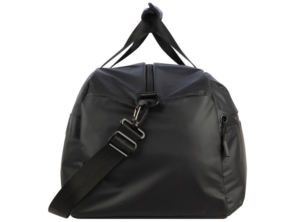 Сумка спортивная BUGATTI БЛАНК | BLANC, чёрная, тарпаулин/полиэстер, 52х26х27,5 см-6