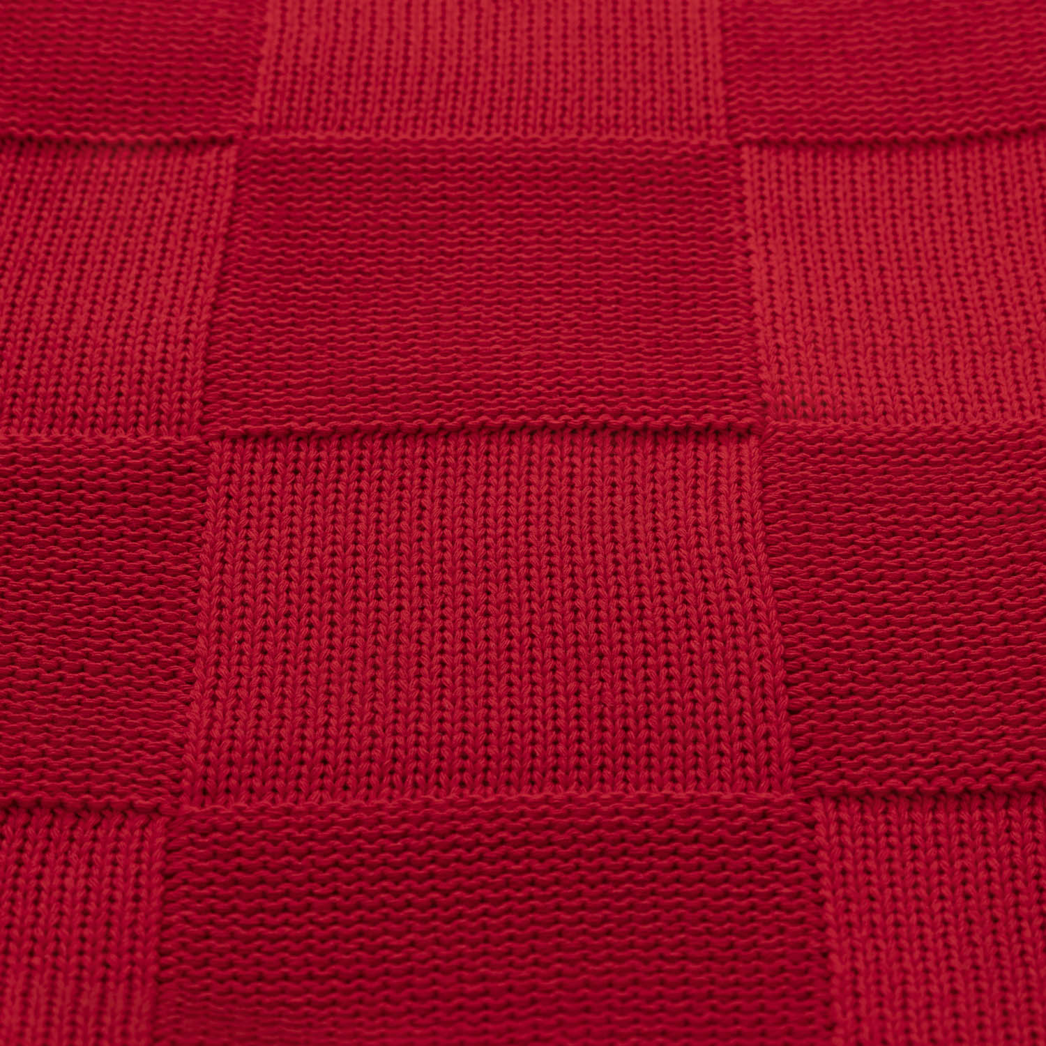 Плед Cella вязаный, красный (без подарочной коробки)-5