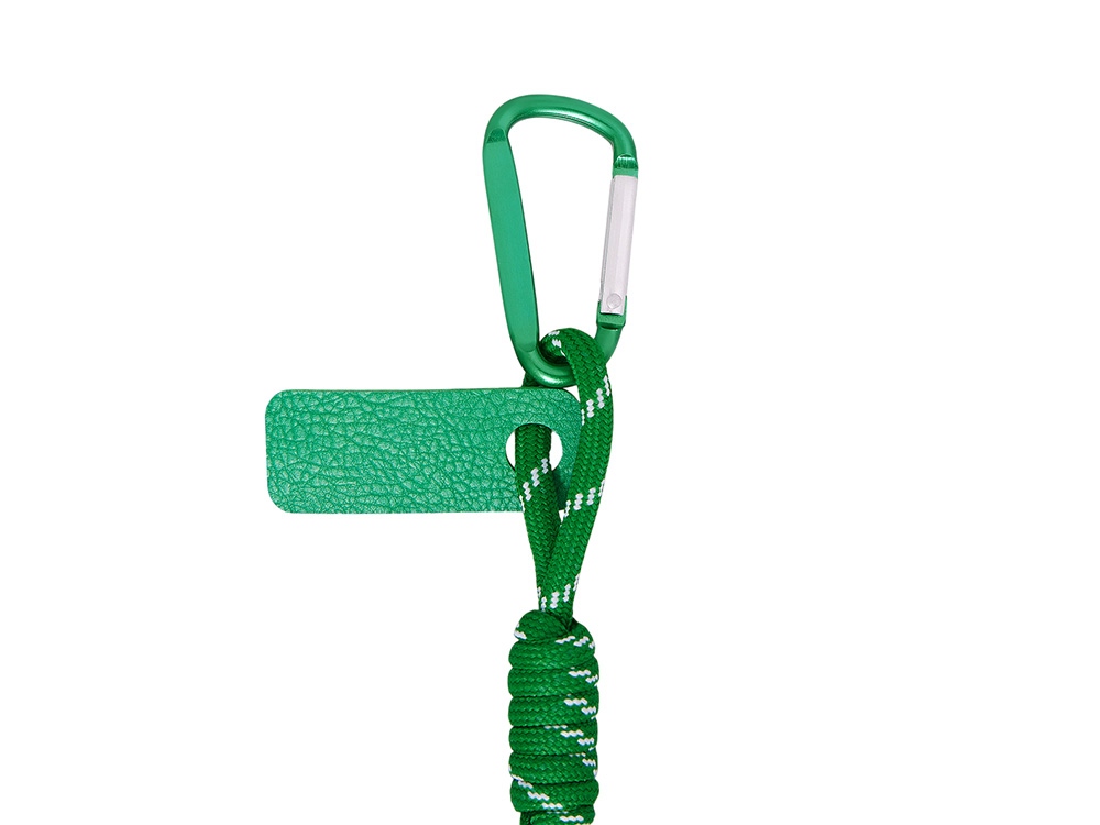 Брелок-веревочка на карабине Trinket, зеленый-2