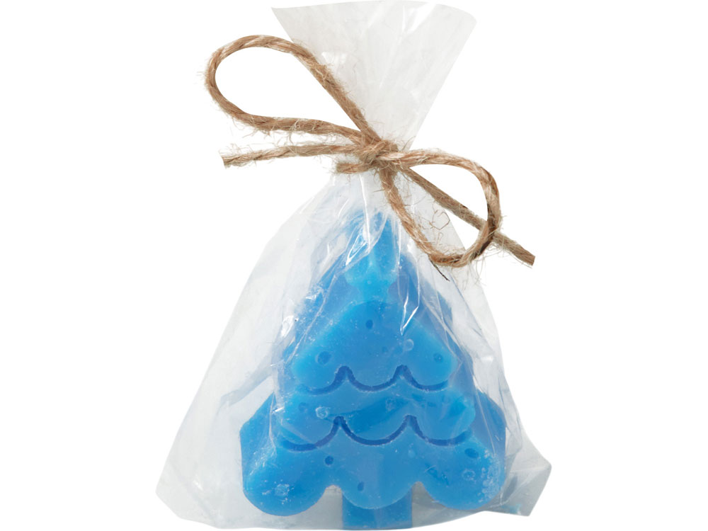 Свеча Елочка, синий-5