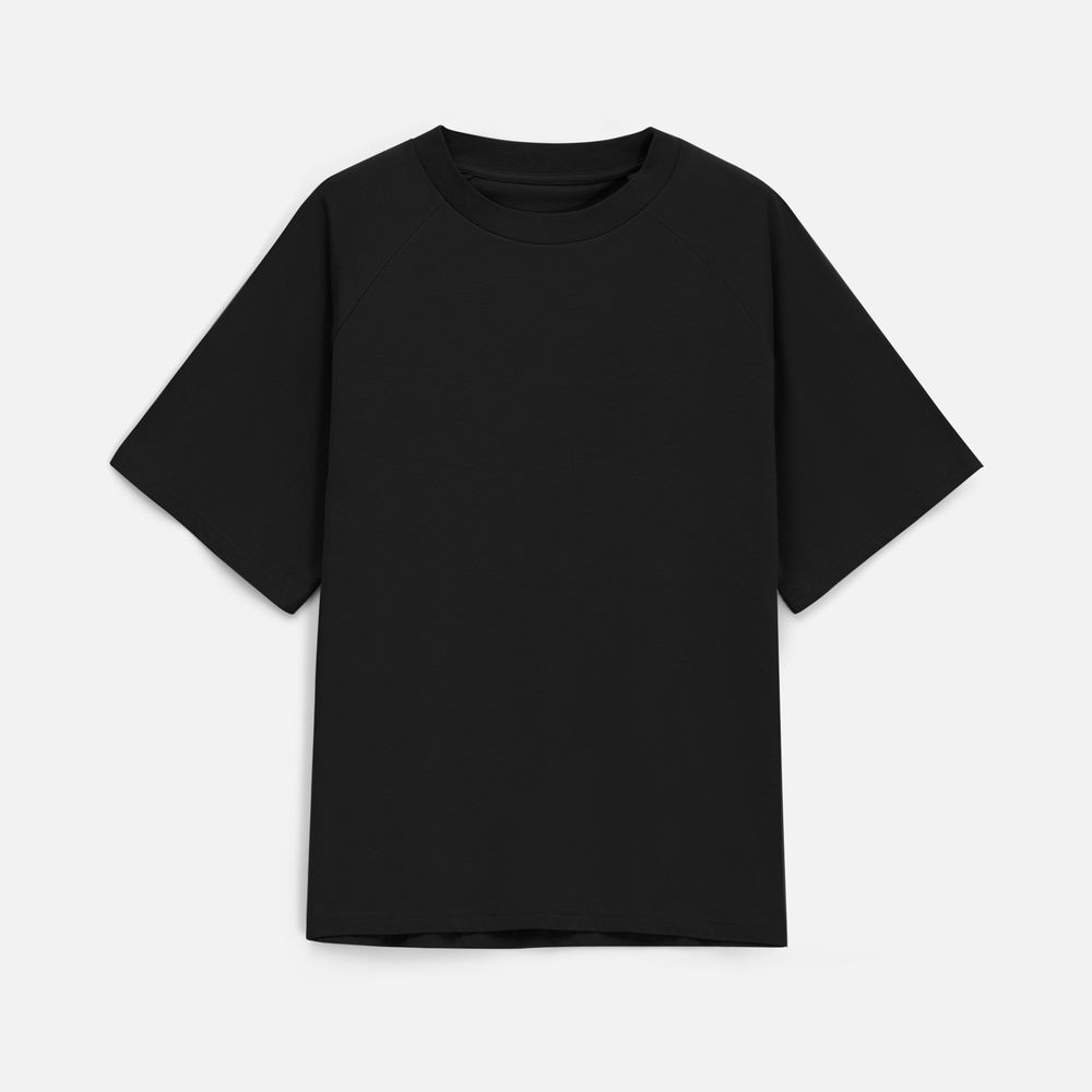 Футболка унисекс оверсайз T2, черная-4