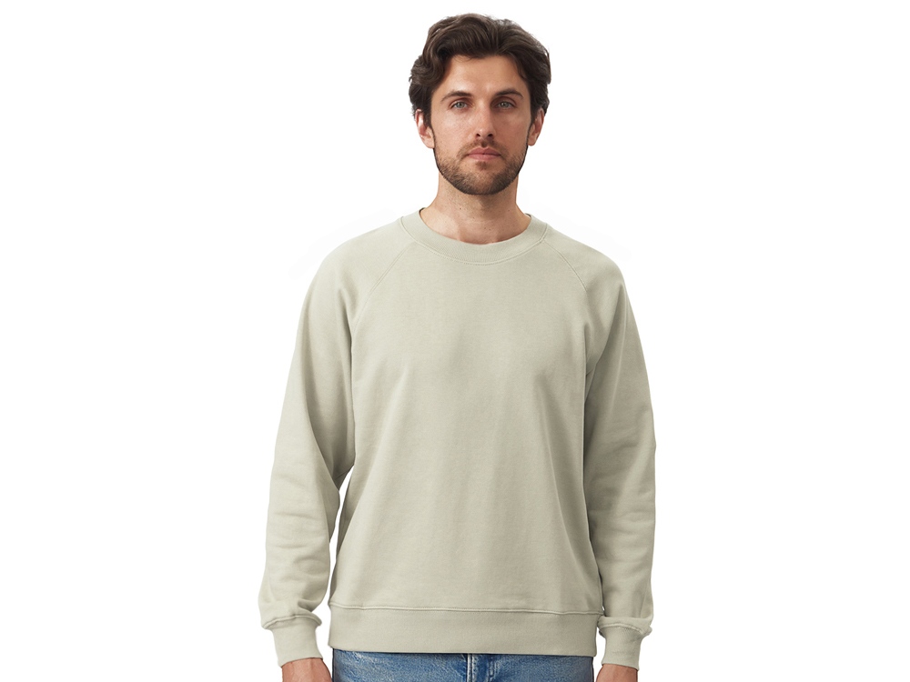 Свитшот оверсайз с рукавом реглан Belgrade, унисекс, оливковый-2