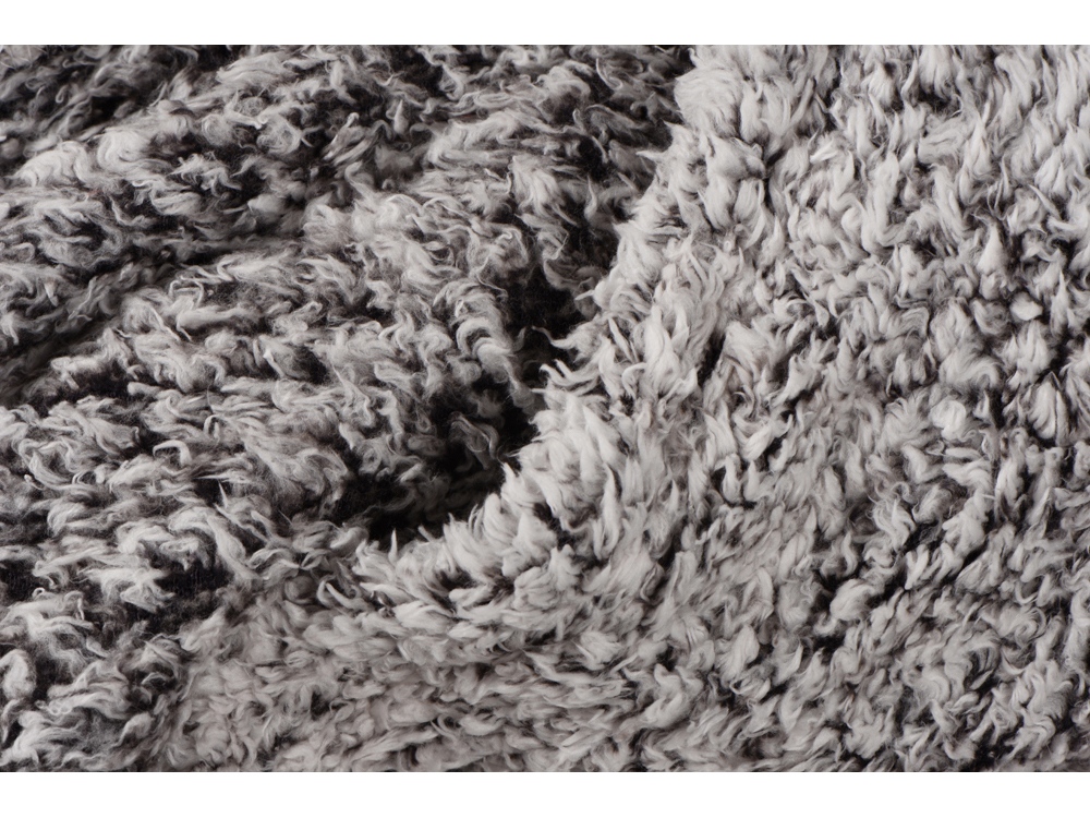 Плед флисовый Ally, бело-черный-1