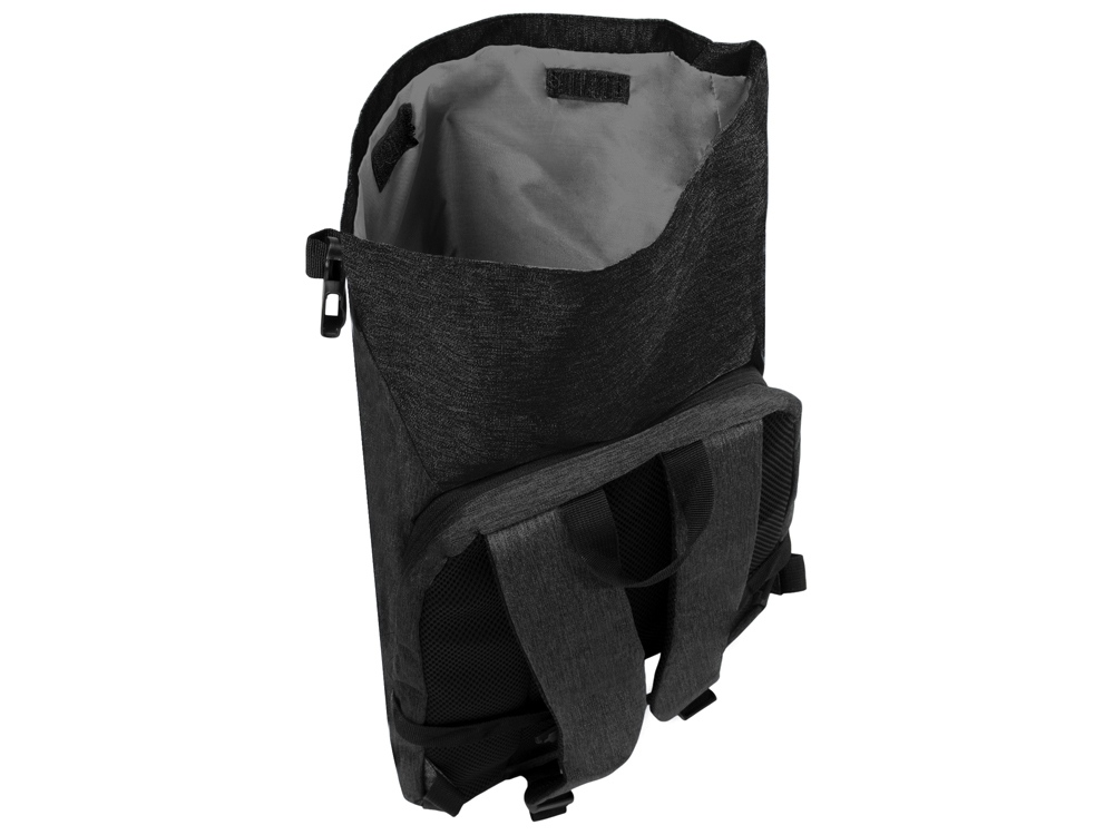 Рюкзак Shed водостойкий с двумя отделениями для ноутбука 15'', черный-5