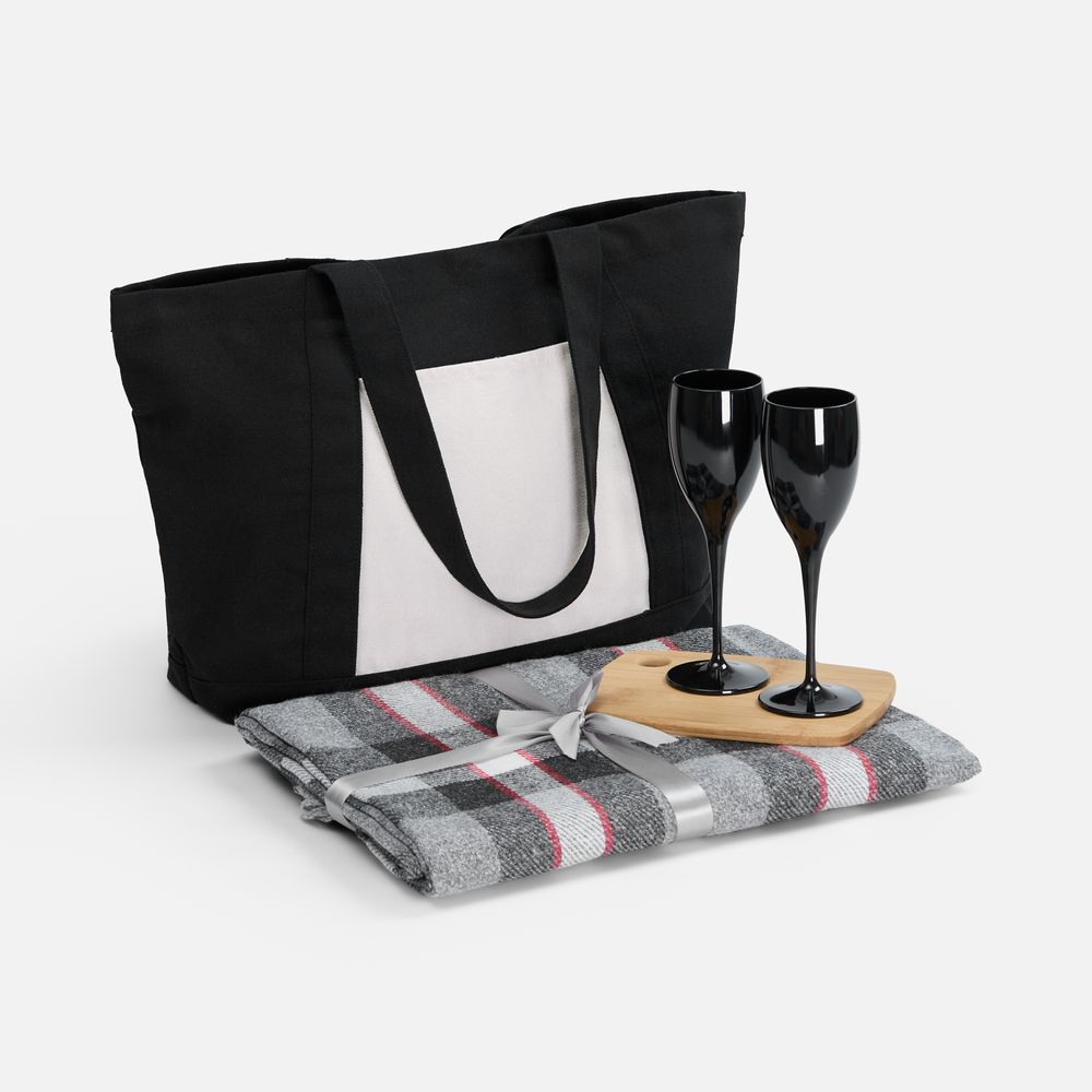 Набор Festin с серым пледом-0