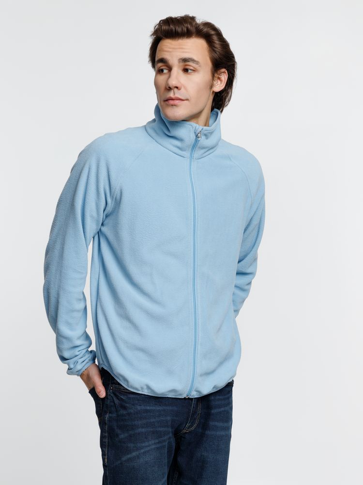 Куртка флисовая унисекс Fliska, голубая-5