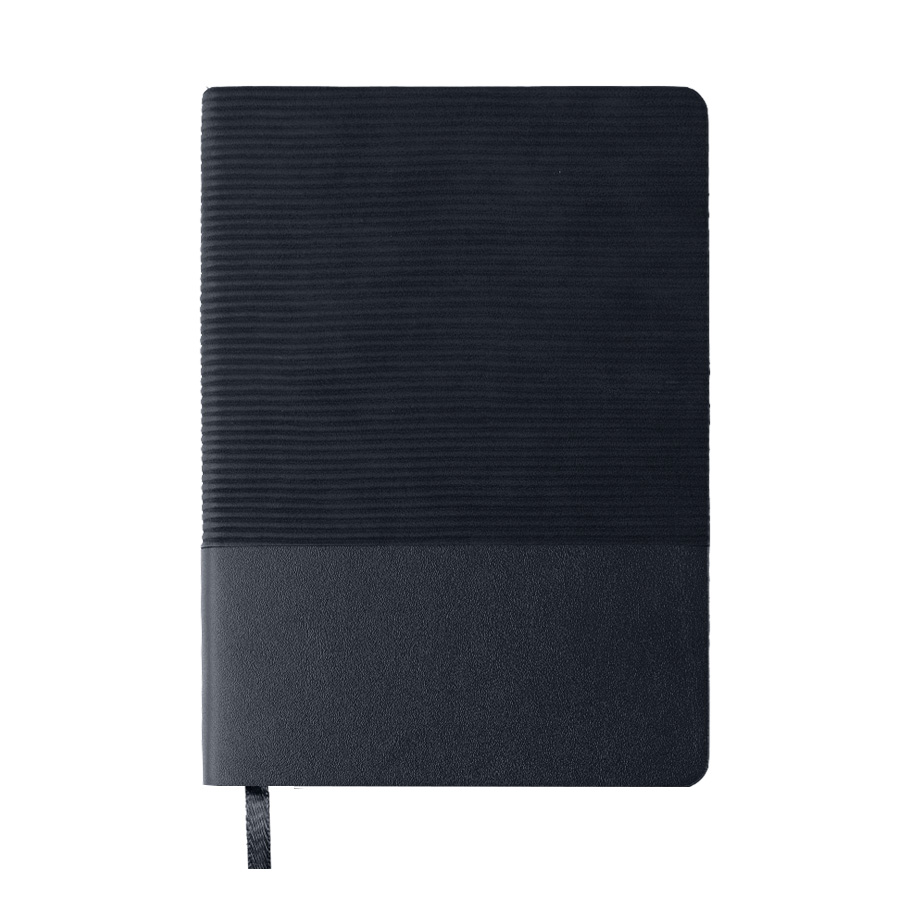 Ежедневник недатированный RIFF, т-синий, формат А5, блок в линейку, темно-синий-1