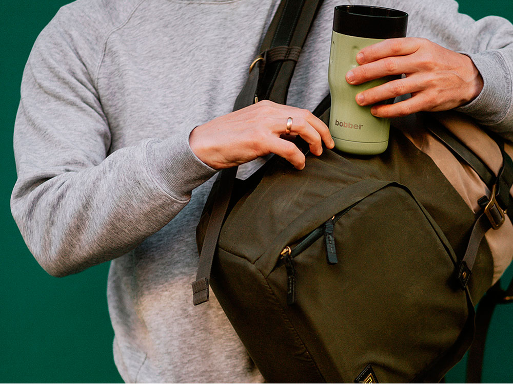 Термос питьевой, вакуумный, бытовой, тм bobber. Объем 0,35 литра. Артикул Tumbler-350 Mint Cooler-6