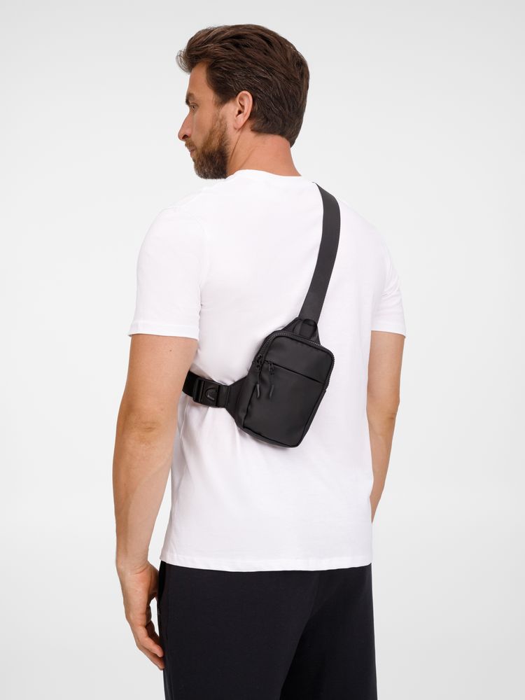 Спортивная кросс-боди сумка UrbanHike, черная-4