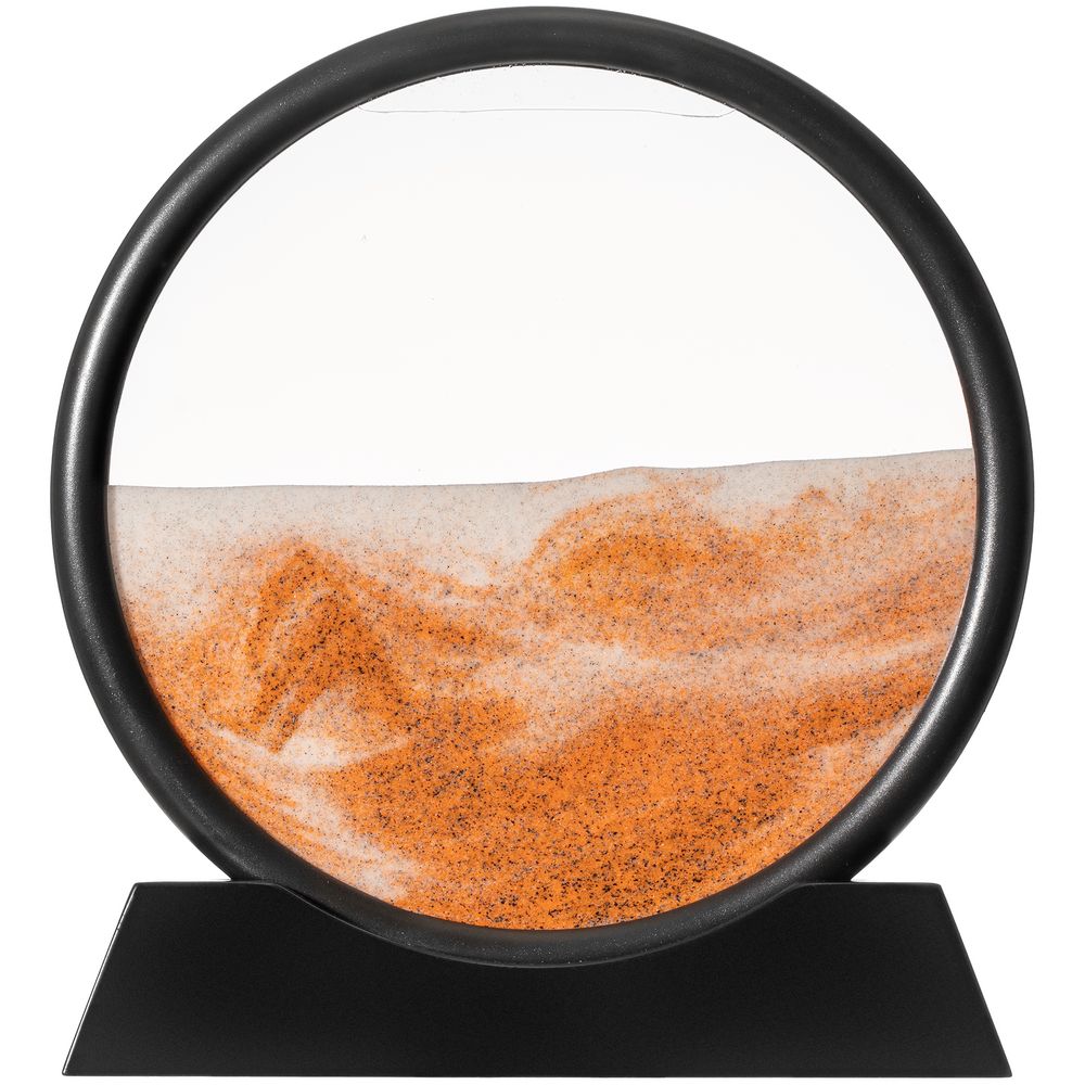 Песочная картина-антистресс Pleasantville, черная с оранжевым-0