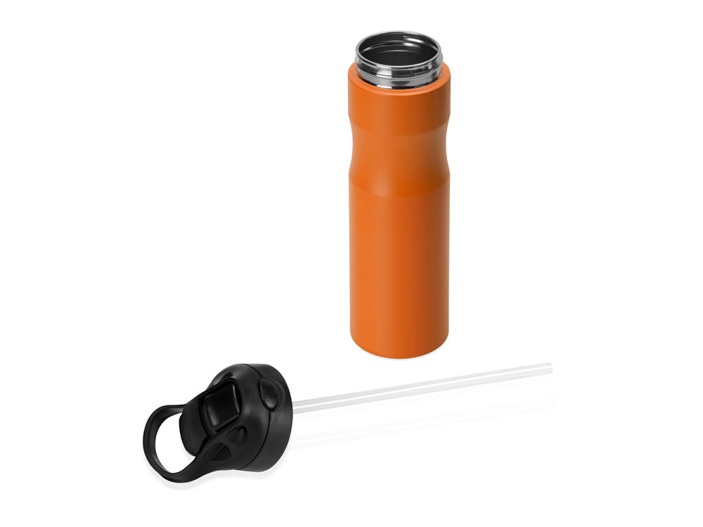 Бутылка для воды Hike Waterline, нерж сталь, 850 мл, оранжевый-4