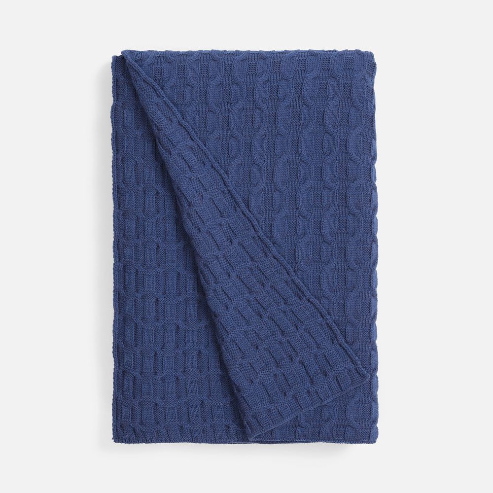 Плед Braidera, синий (черника)-0