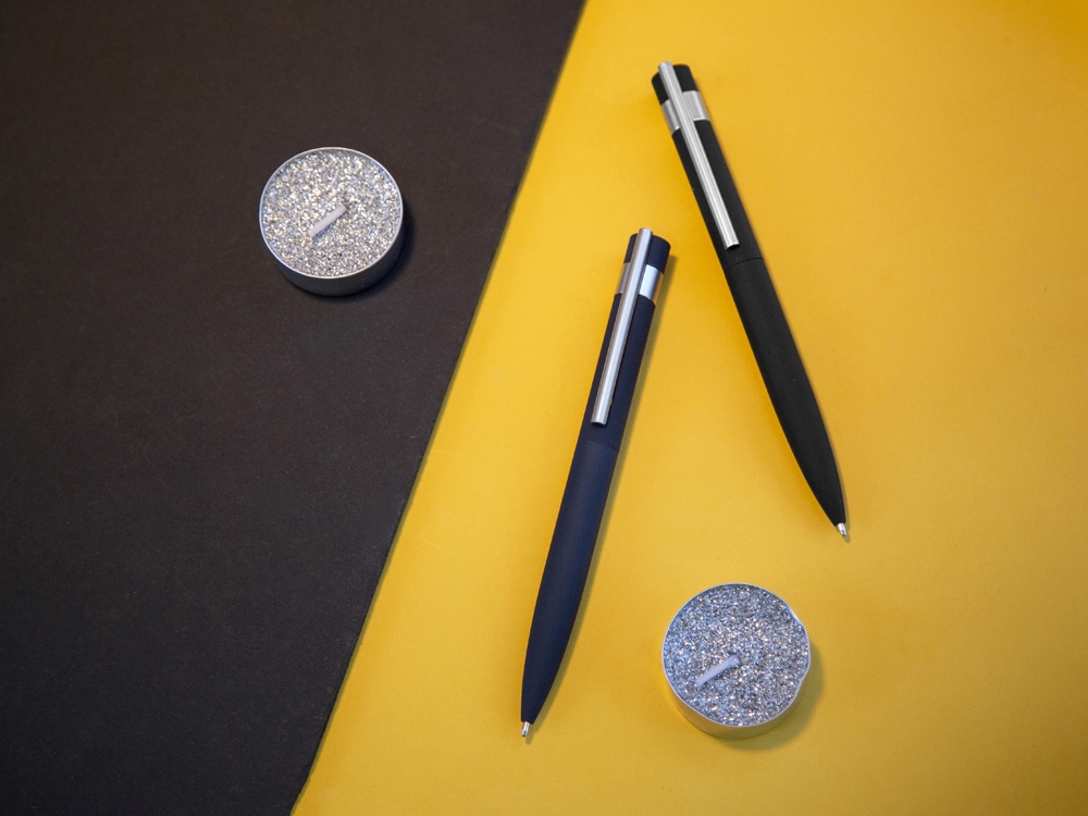 Шариковая металлическая ручка Matteo, черный-6