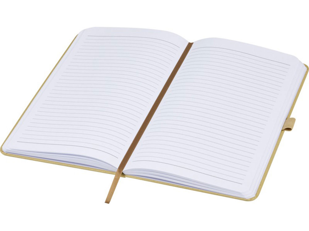 Блокнот Fabianna с мятой бумагой в твердой обложке, оливковый-3