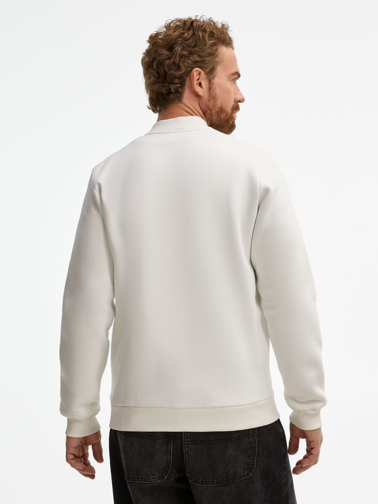 Бомбер унисекс Estado, молочно-белый-8