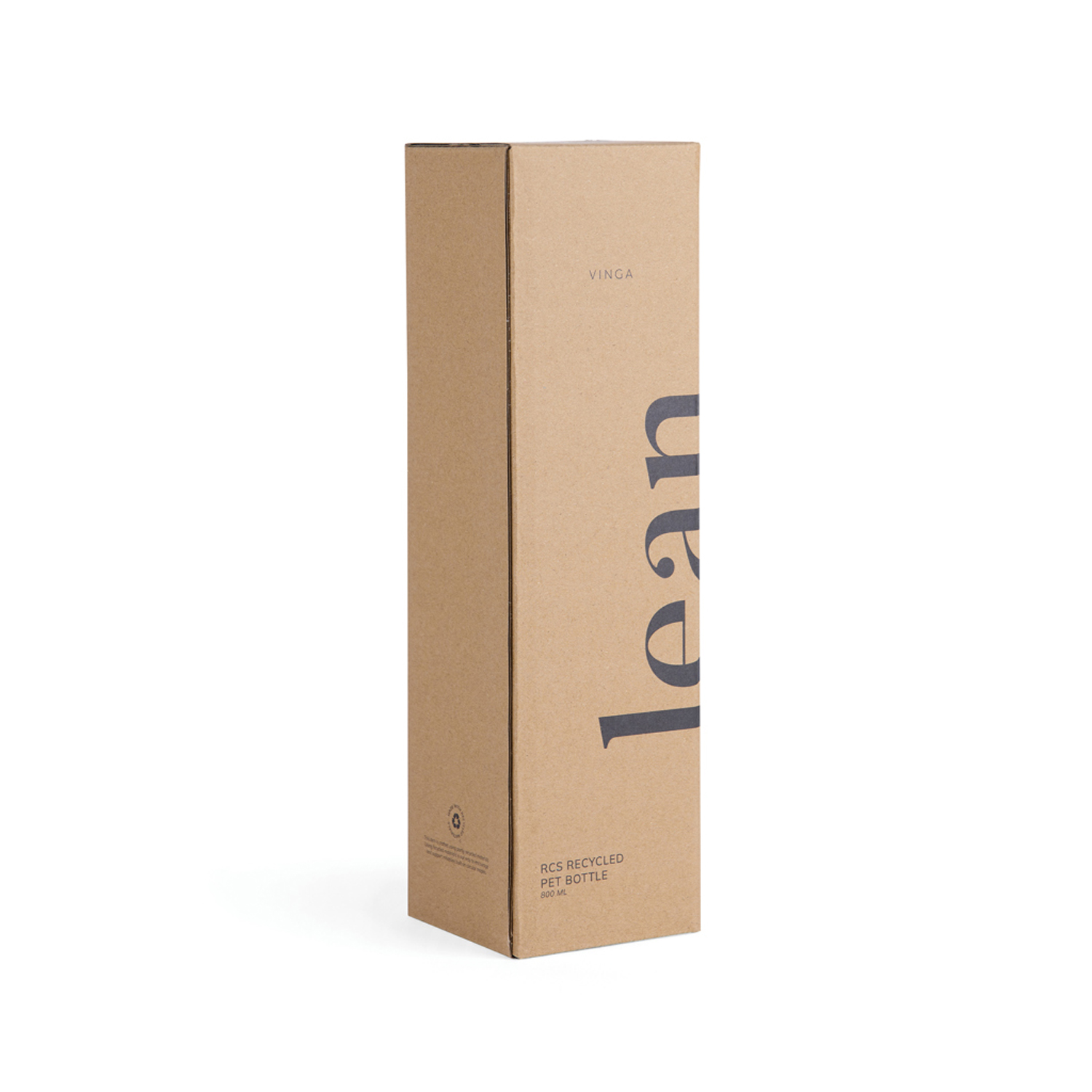 Бутылка для воды VINGA Lean из rPET RCS, 800 мл-2