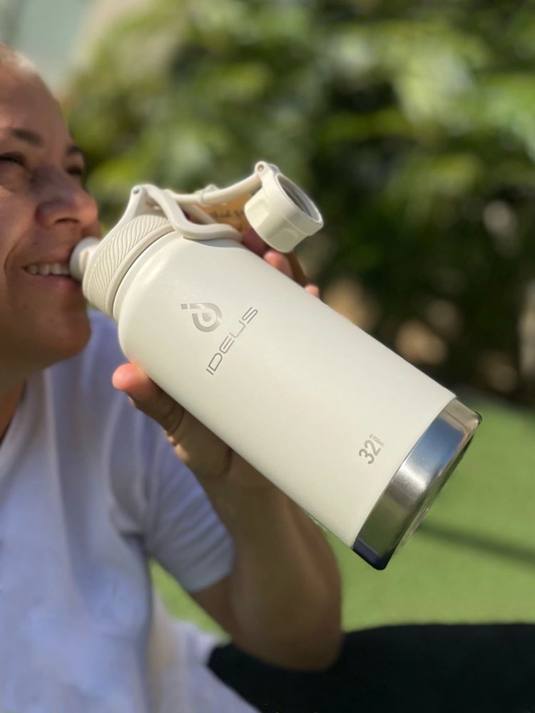 Термобутылка Fujisan XL 2.0, белая (молочная)-6