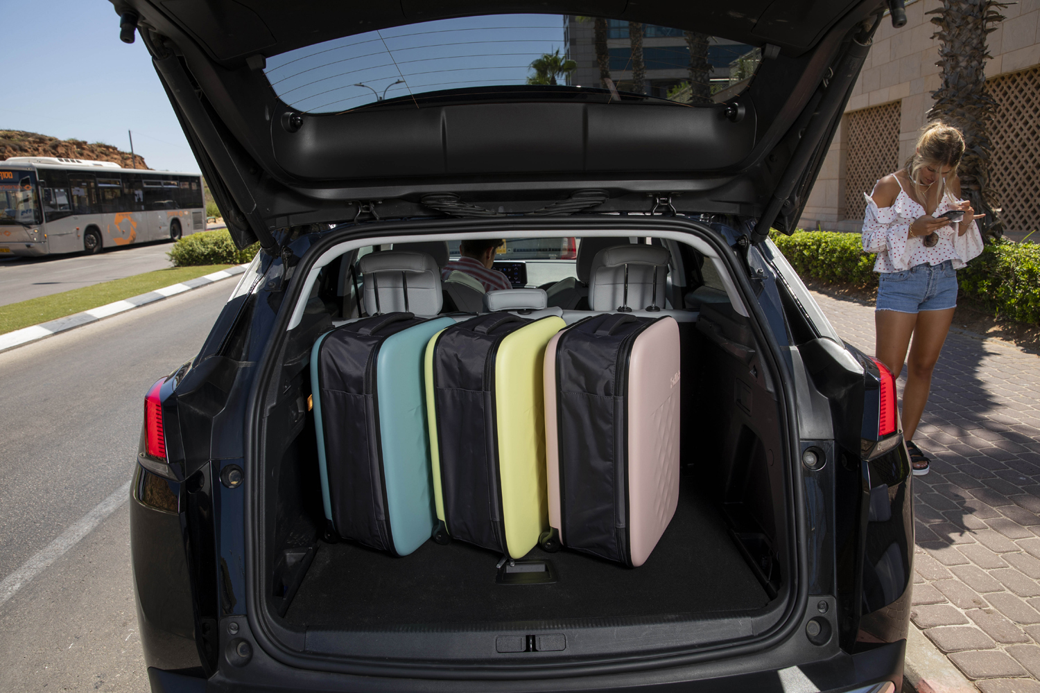 Чемодан складной Rollink Vega II 55x40x20 см, 2 колеса, бирюзовый-14