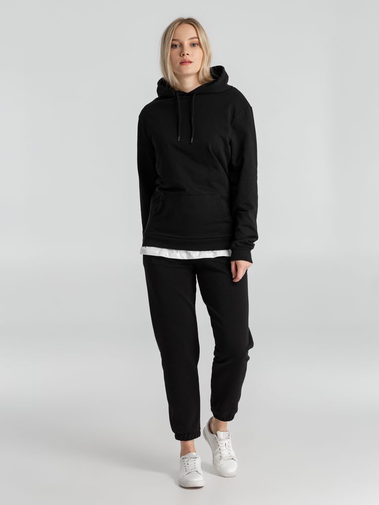 Толстовка с капюшоном унисекс Hoodie, черная-8