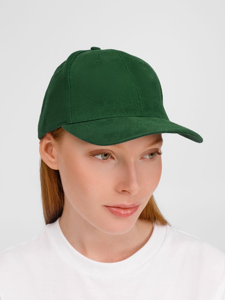 Бейсболка Buffalo, темно-зеленая-4