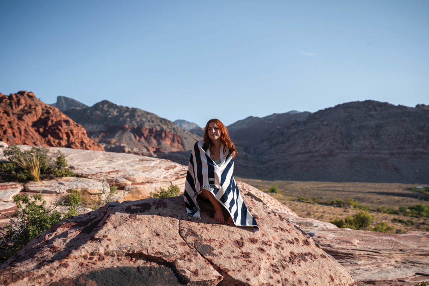 Пляжное полотенце Ukiyo Yukari XL из переработанного хлопка AWARE™, 100x180 см-7