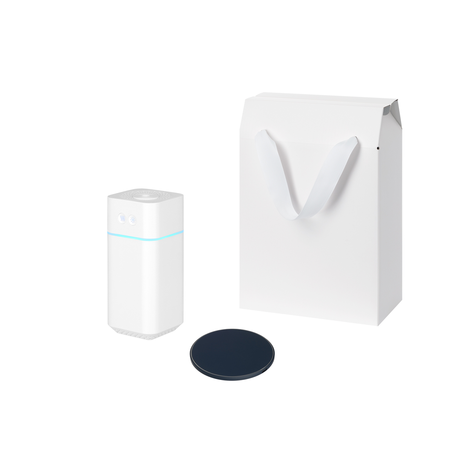 Подарочный набор Клауд НЕО, Аурис (Cloud NEO, Auris), синий (увлажнитель воздуха, зарядное устройство)-0